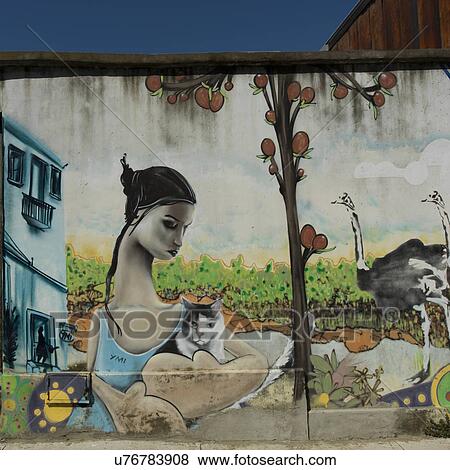 "Mural on wall, Valparaiso, Chile" View Large Photo Image Stock Photo - "Mural on wall, Valparaiso, Chile". Fotosearch