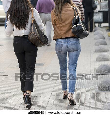 "Women walking on street, Santiago, Santiago Metropolitan Region, Chile" View Large Photo Image Stock Image - "Women walking on street, Santiago, Santiago Metropolitan Region, Chile". Fotosearch