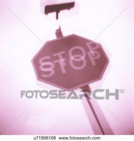 "Art photograph of road stop sign, low angle view" View Large Photo Image Stock Photograph - "Art photograph of road stop sign, low angle view". Fotosearch