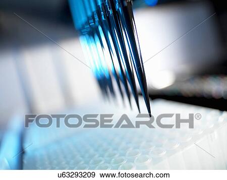 Automated chemical sampler in action used to test chemical and dna samples View Large Photo Image Stock Photo - Automated chemical sampler in action used to test chemical and dna samples. Fotosearch
