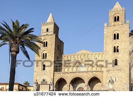 "Cathedral Basilica of Cefalu, Palermo, Sicily, Italy" View Large Photo Image Picture - "Cathedral Basilica of Cefalu, Palermo, Sicily, Italy". Fotosearch