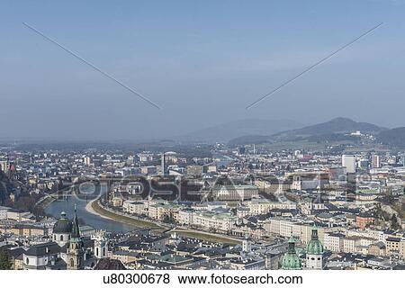 "Cityscape view from Fortress Hohensalzburg, Salzburg, Austria" View Large Photo Image Stock Photo - "Cityscape view from Fortress Hohensalzburg, Salzburg, Austria". Fotosearch