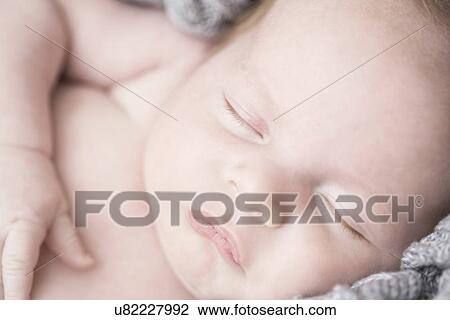 Close up of baby sleeping View Large Photo Image Stock Image - Close up of baby sleeping. Fotosearch