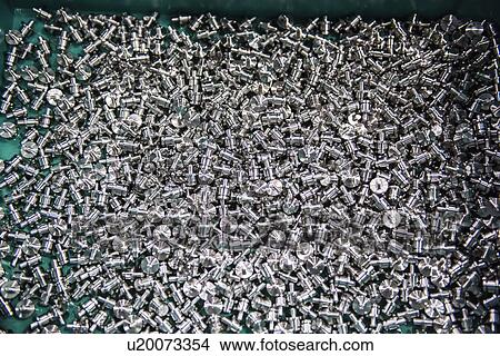 Picture - Close up view of engineered parts. Fotosearch