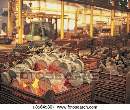 Forged steel parts in foundry View Large Photo Image Stock Photo - Forged steel parts in foundry. Fotosearch