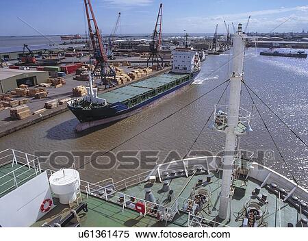 "High angle view from ship in port, Grimsby, England, United Kingdom" View Large Photo Image Stock Photography - "High angle view from ship in port, Grimsby, England, United Kingdom". Fotosearch
