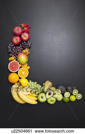 Overhead still life of variety of fresh fruit arrangement View Large Photo Image Stock Image - Overhead still life of variety of fresh fruit arrangement. Fotosearch