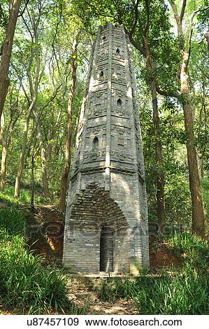 "Pagoda on mountain, surrounded by trees, Hangzhou, China" View Large Photo Image Stock Photo - "Pagoda on mountain, surrounded by trees, Hangzhou, China". Fotosearch