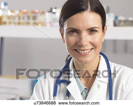Stock Photo - Portrait of a doctor. Fotosearch