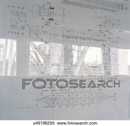 "Reflections over container ship plans, close up" View Large Photo Image Stock Photography - "Reflections over container ship plans, close up". Fotosearch