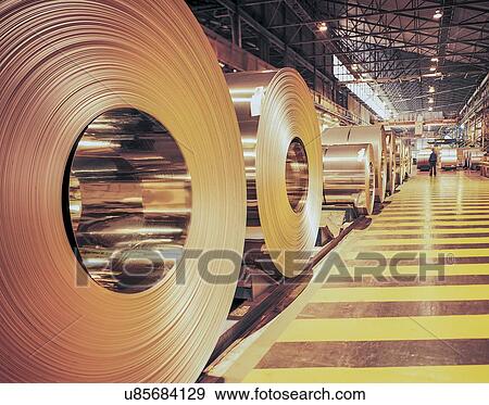 Rolls of steel in steel mill View Large Photo Image Stock Photo - Rolls of steel in steel mill. Fotosearch