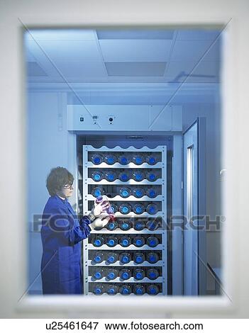 Stock Photo - Sample storage in laboratory. Fotosearch