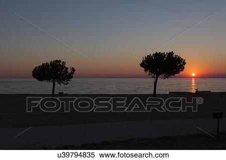 Stock Photography - "Umag, Croatia at sunset". Fotosearch