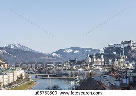 "View of Fortress Hohensalzburg, Salzburg, Austria" View Large Photo Image Stock Image - "View of Fortress Hohensalzburg, Salzburg, Austria". Fotosearch