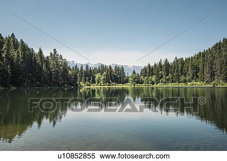 "View of lake and forests, British Columbia, Canada" View Large Photo Image Stock Photography - "View of lake and forests, British Columbia, Canada". Fotosearch