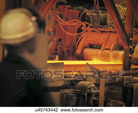 Worker in steel mill View Large Photo Image Stock Image - Worker in steel mill. Fotosearch