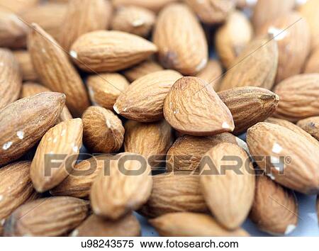 Almonds close up View Large Photo Image Stock Photography - Almonds close up. Fotosearch
