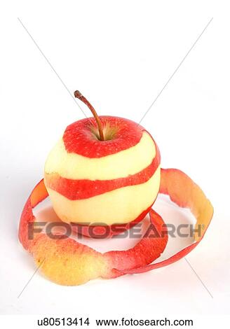 Picture - Apples on white background - studio shot. Fotosearch