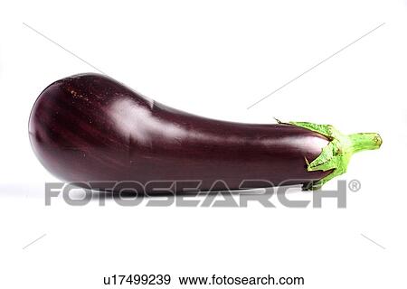 Aubergine on white background - studio shot View Large Photo Image Stock Photo - Aubergine on white background - studio shot. Fotosearch