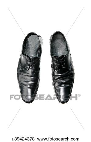 Black boot on white background View Large Photo Image Stock Photo - Black boot on white background. Fotosearch