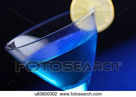 Close up of blue curacao drink View Large Photo Image Stock Image - Close up of blue curacao drink. Fotosearch