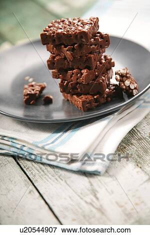 Close-up of chocolate cookies on plate View Large Photo Image Stock Photo - Close-up of chocolate cookies on plate. Fotosearch