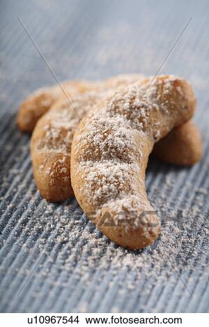 Picture - Close-up of cookies on cloth. Fotosearch