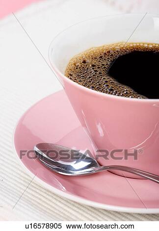 Close up of cup with coffee View Large Photo Image Stock Photography - Close up of cup with coffee. Fotosearch