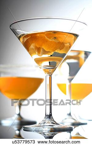 Close up of drink in martini glass View Large Photo Image Stock Image - Close up of drink in martini glass. Fotosearch
