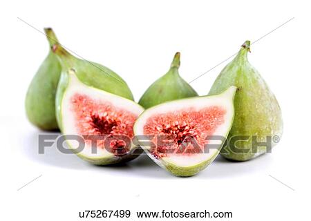 Stock Photo - Close-up of figs on white background. Fotosearch