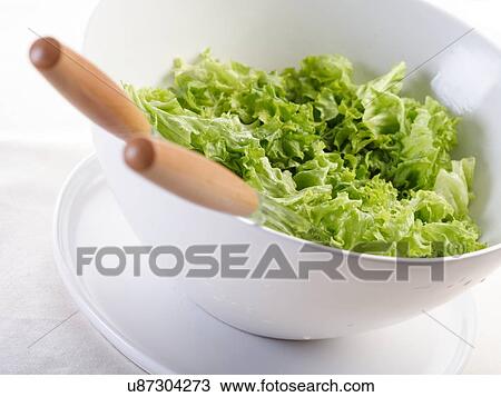 Close - up of lettuce in bowl View Large Photo Image Stock Image - Close - up of lettuce in bowl. Fotosearch
