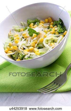 Stock Photo - Close up of salad in bowl. Fotosearch