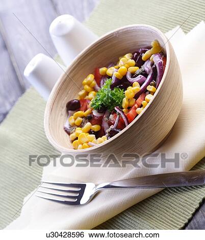 Close up of spring salad View Large Photo Image Stock Photograph - Close up of spring salad. Fotosearch
