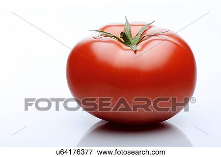 Stock Photo - Close-up of tomatoes on white background. Fotosearch