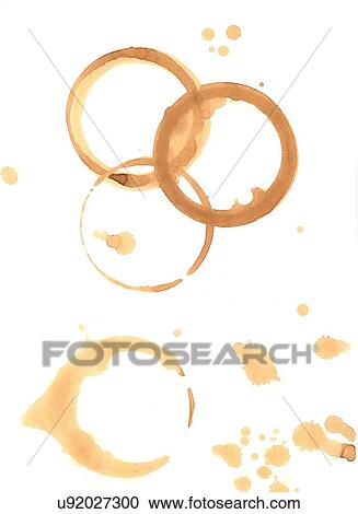 Coffee stains on white background View Large Photo Image Stock Image - Coffee stains on white background. Fotosearch
