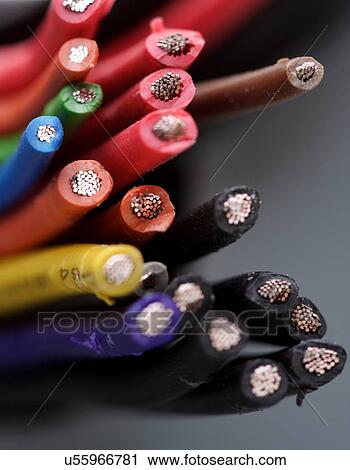 Computer cables on white background View Large Photo Image Stock Image - Computer cables on white background. Fotosearch
