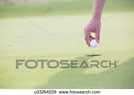 Cropped image of hand holding golf ball over cup View Large Photo Image Stock Photo - Cropped image of hand holding golf ball over cup. Fotosearch