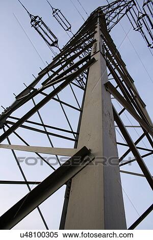 Stock Photography - Electric pole - close-up. Fotosearch