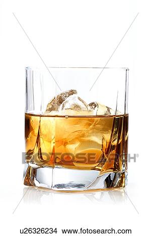 Glass of whisky - studio shot View Large Photo Image Picture - Glass of whisky - studio shot. Fotosearch