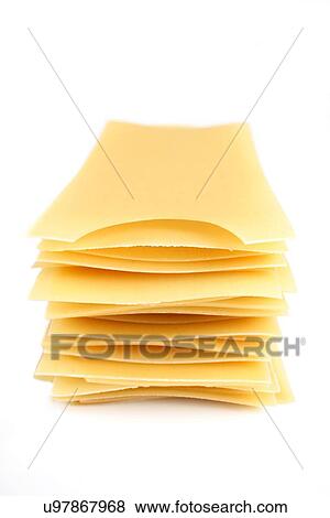 Lasagne pasta on white background View Large Photo Image Stock Photo - Lasagne pasta on white background. Fotosearch