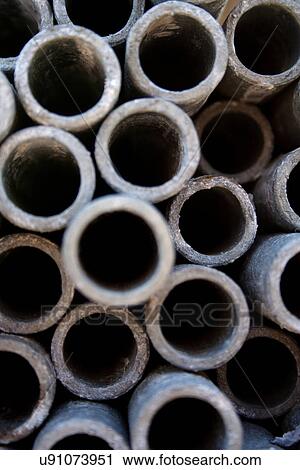 Stock Image - Metal pipe - close-up. Fotosearch