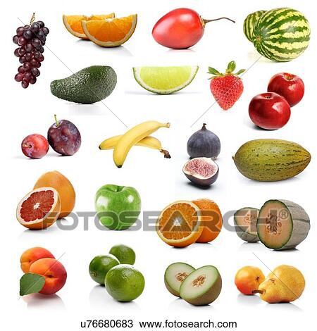 Mix of exotic fruits on white background View Large Photo Image Stock Image - Mix of exotic fruits on white background. Fotosearch