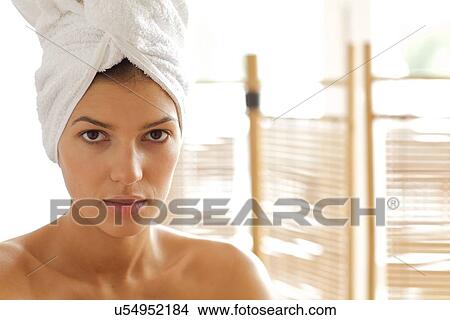 Portrait of young woman in contemplation View Large Photo Image Picture - Portrait of young woman in contemplation. Fotosearch