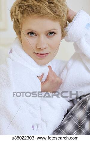 Portrait of young woman View Large Photo Image Stock Image - Portrait of young woman. Fotosearch