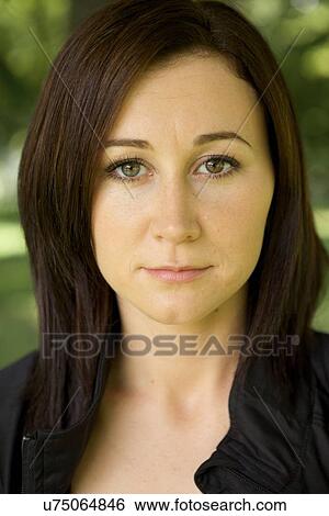 Portrait of young woman View Large Photo Image Stock Photograph - Portrait of young woman. Fotosearch