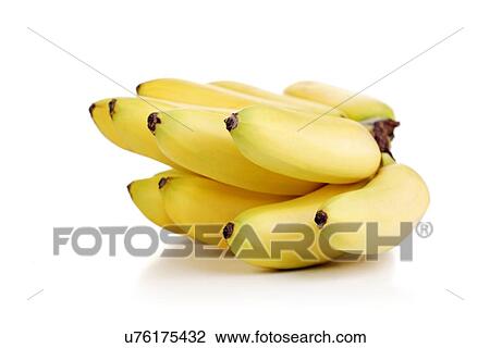 Stock Image - Studio shot of bunch of bananas. Fotosearch