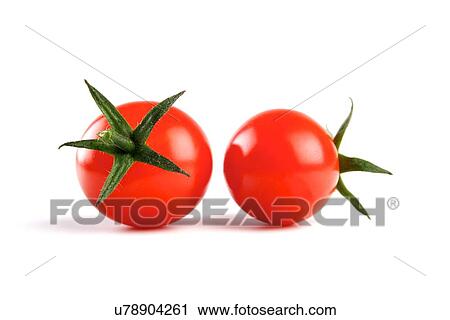 Stock Image - Studio shot of cherry tomatoes. Fotosearch