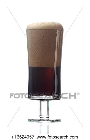 Studio shot of dark beer View Large Photo Image Stock Photo - Studio shot of dark beer. Fotosearch