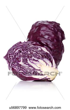 Stock Photo - Studio shot of red cabbage. Fotosearch