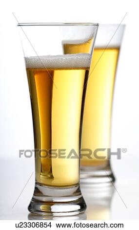 Studio shot of two beers View Large Photo Image Picture - Studio shot of two beers. Fotosearch